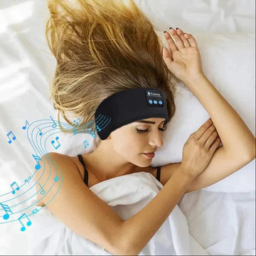 Bluetooth Sleep Headband – Wireless Headphones, Built-In Speakers, Comfortable Fabric, 10-Hour Battery Life